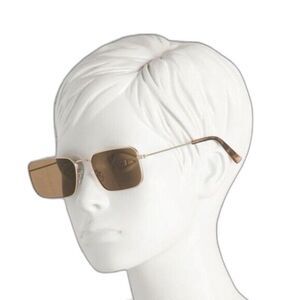 "Juicy Couture" Women's Aviator Sunglasses Brown Lens Gold Tone Frame NWT